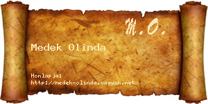 Medek Olinda névjegykártya